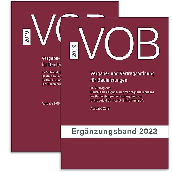 Paket VOB Gesamtausgabe 2019 + VOB Ergänzungsband 2023