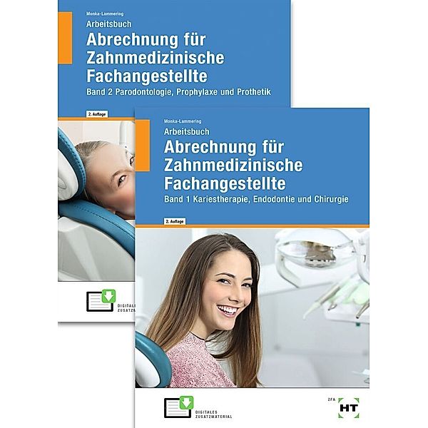 Paketangebot Abrechnung für Zahnmedizinische Fachangestellte Band 1 und 2, m. 1 Buch, Sabine Monka-Lammering
