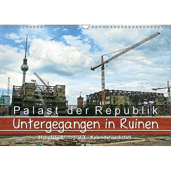 Palast der Republik - Untergegangen in Ruinen (Wandkalender 2017 DIN A3 quer), René Döring