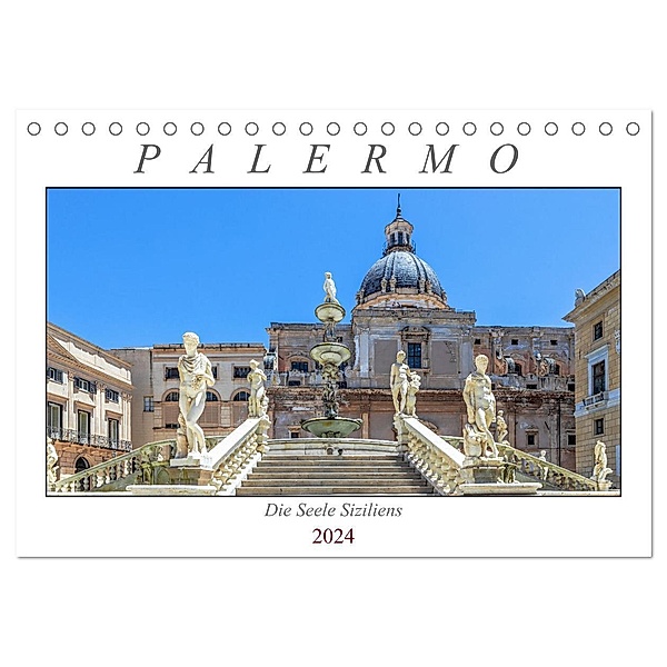 Palermo - Die Seele Siziliens (Tischkalender 2024 DIN A5 quer), CALVENDO Monatskalender, Dieter Meyer