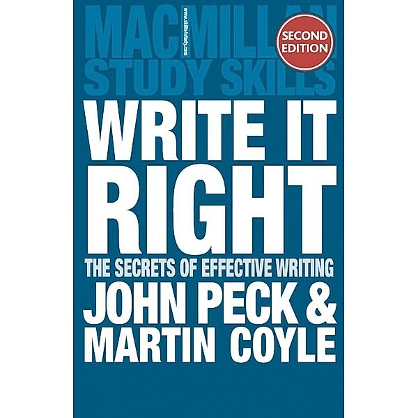Palgrave Study Skills / Write it Right, John Peck, Martin Coyle