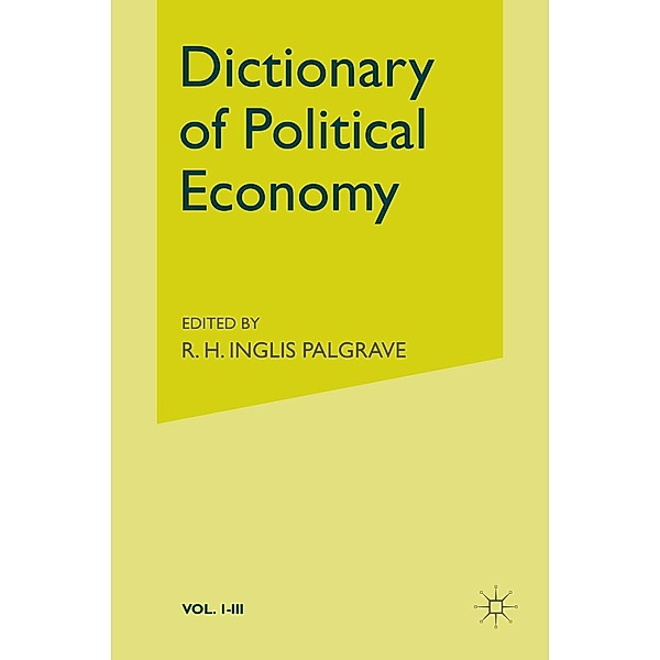 Palgrave's Dictionary of Political Economy