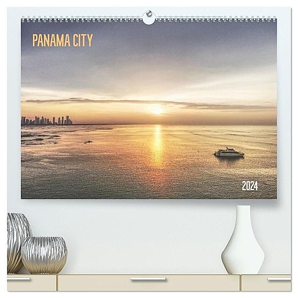 Panama City (hochwertiger Premium Wandkalender 2024 DIN A2 quer), Kunstdruck in Hochglanz, edition ruush