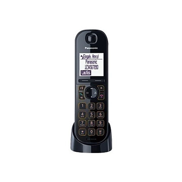 PANASONIC KX-TGQ200GB schwarz IP Mobilteil für Router mit DECT/CAT-iq 2.0 Basis Fritzbox kompatibel ab Fritz!OS 6.69