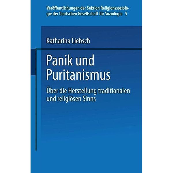 Panik und Puritanismus / Veröffentlichungen der Sektion Religionssoziologie der Deutschen Gesellschaft für Soziologie Bd.5, Katharina Liebsch