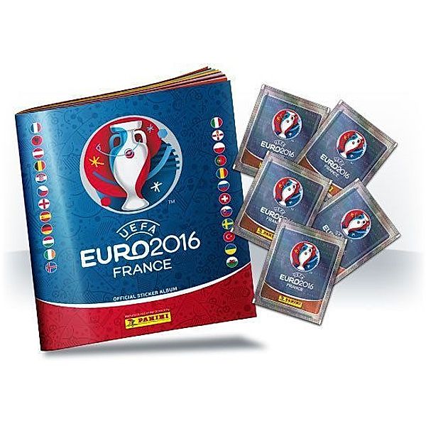 Panini EURO 2016 Sticker - Starter-Set mit 1 Album und 10 Stickertüten