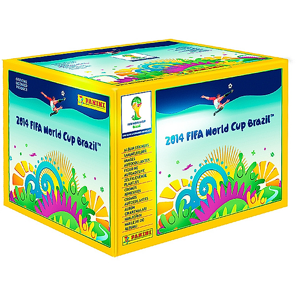 Panini WM 2014 Brasil Jumbo-Box mit 100 Tütchen