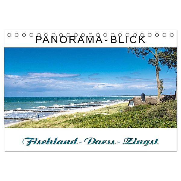 Panorama-Blick Fischland-Darss-Zingst (Tischkalender 2024 DIN A5 quer), CALVENDO Monatskalender, Andrea Dreegmeyer