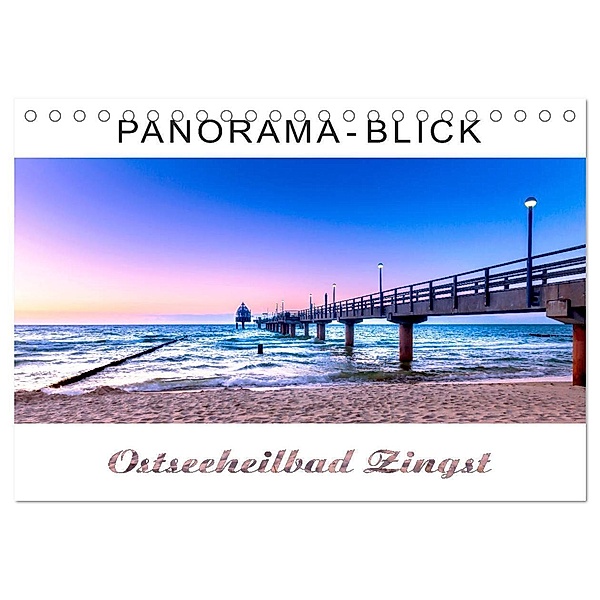 Panorama-Blick Ostseeheilbad Zingst (Tischkalender 2024 DIN A5 quer), CALVENDO Monatskalender, Andrea Dreegmeyer