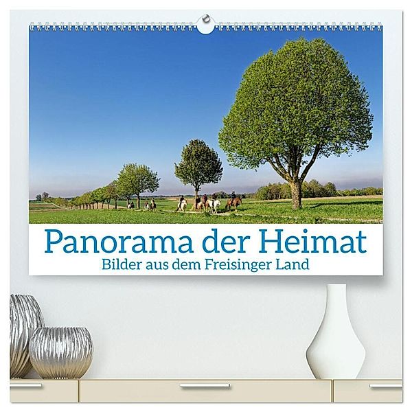 Panorama der Heimat Landkreis Freising (hochwertiger Premium Wandkalender 2024 DIN A2 quer), Kunstdruck in Hochglanz, Joachim Mindt