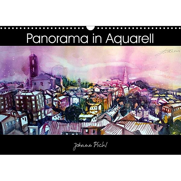 Panorama in Aquarell (Wandkalender 2023 DIN A3 quer), Johann Pickl