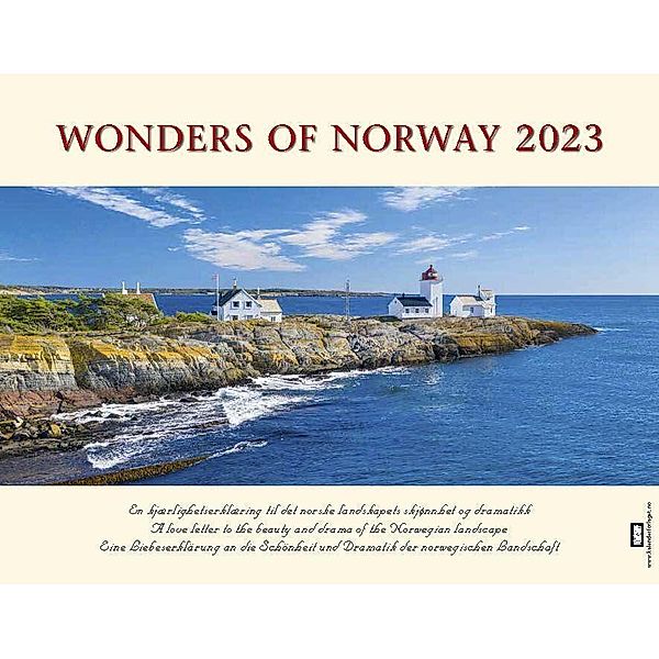 Panorama Norwegen 2023 Tischkalender