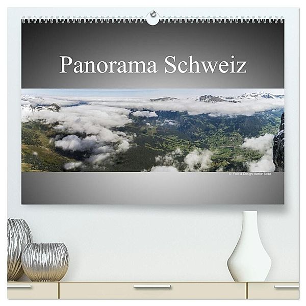 Panorama Schweiz (hochwertiger Premium Wandkalender 2025 DIN A2 quer), Kunstdruck in Hochglanz, Calvendo, Marion Seibt