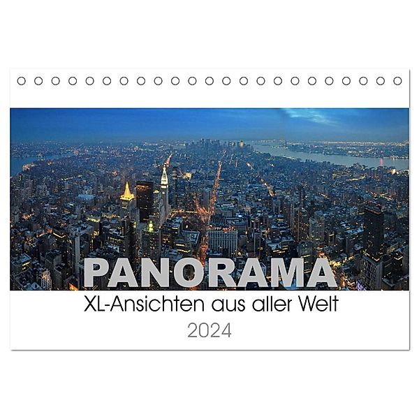 Panorama. XL-Ansichten aus aller Welt (Tischkalender 2024 DIN A5 quer), CALVENDO Monatskalender, Uwe Bade