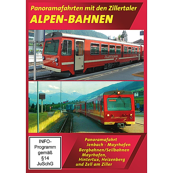 Panoramafahrt mit den Zillertaler Alpen-Bahnen,1 DVD