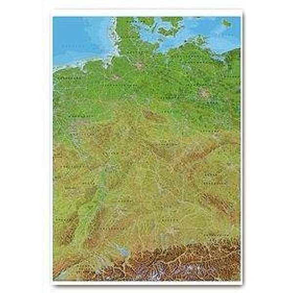 Panoramakarte Deutschland, Planokarte