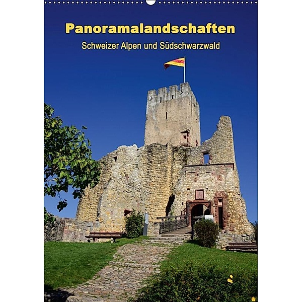Panoramalandschaften Schweizer Alpen und Südschwarzwald (Wandkalender 2019 DIN A2 hoch), Stefanie Kellmann