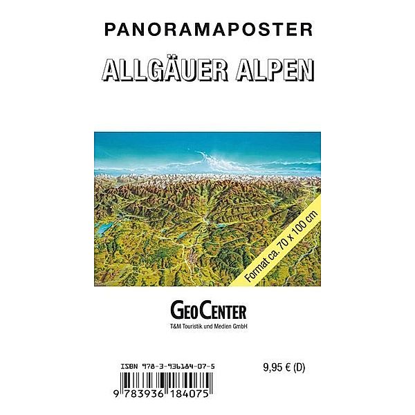 Panoramaposter Allgäuer Alpen, Planokarte