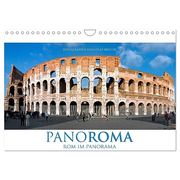 PANOROMA - Rom im Panorama (Wandkalender 2024 DIN A4 quer), CALVENDO Monatskalender, Olaf Bruhn