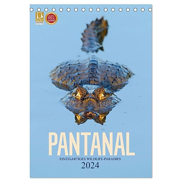 Pantanal - Einzigartiges Wildlife-Paradies (Tischkalender 2024 DIN A5 hoch), CALVENDO Monatskalender, Christina Krutz