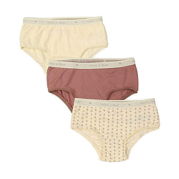 MINI A TURE Panty EJDA 3er-Pack in bunt