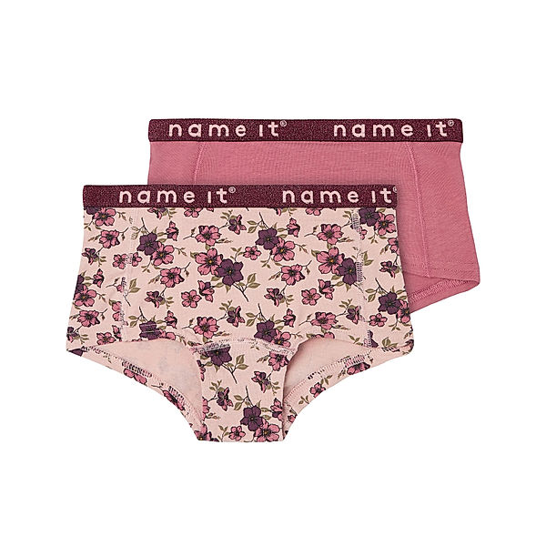 name it Panty NKFHIPSTER - BLUMEN 2er-Pack in deco rose