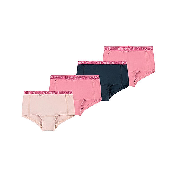 name it Panty NKFHIPSTER mit Glitzer 4er-Pack in rose