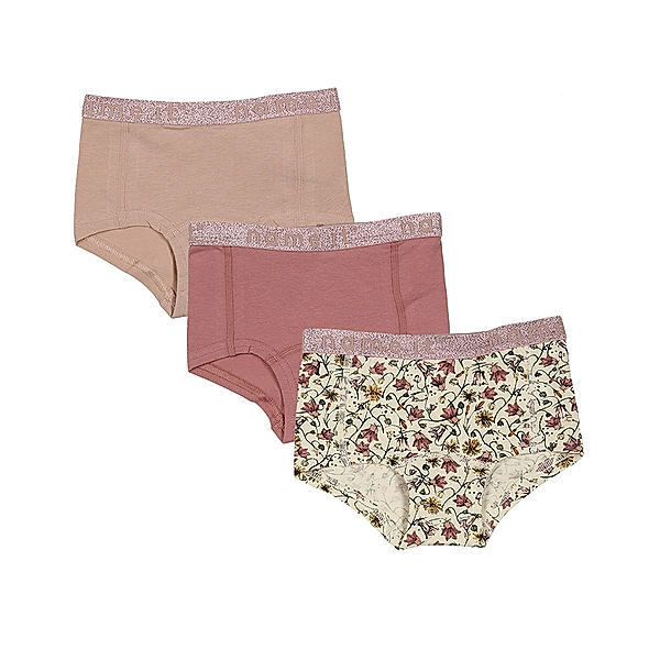 name it Panty NMFHIPSTER – FLOWERS 3er-Pack in altrosa