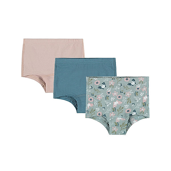 name it Panty NMFTANK – PALE FLOWERS 3er-Pack in altrosa/weiß/blau