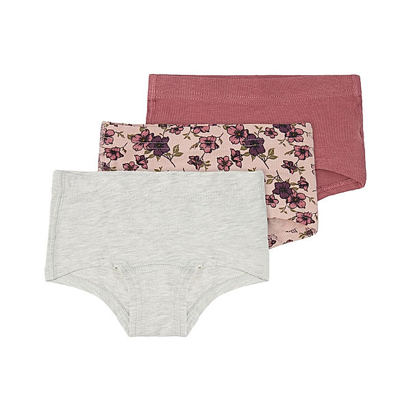 name it Panty NMFTIGHTS  BLUMEN 3er-Pack in deco rose