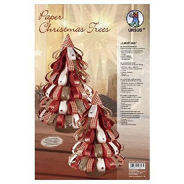 Paper Christmas Trees Landhaus (2 Stück), URSUS®
