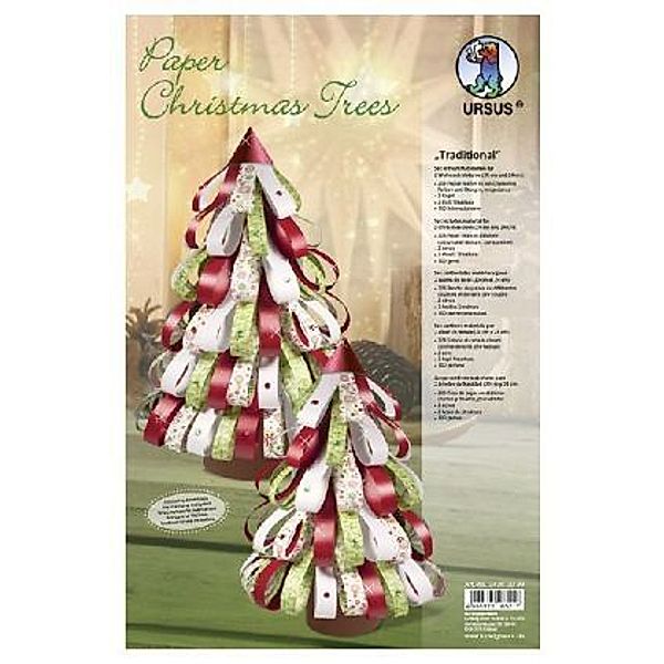 Paper Christmas Trees Traditional (2 Stück), URSUS®