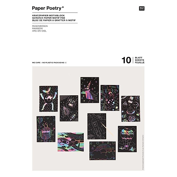 Paper Poetry - Kratzpapier Motivblock, Din A5 FSC MIX