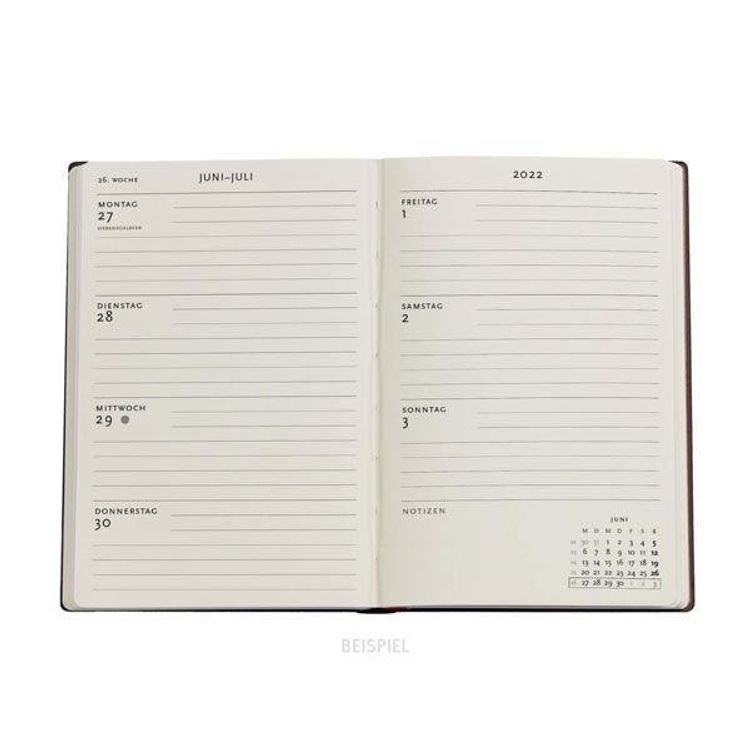 Paperblanks 18-Monatskal. 2023 Samtblau Mini Horizontal - Kalender bestellen