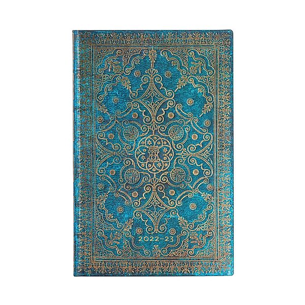 Paperblanks18-Monatskal. Flexi 2023 Azurblau Maxi Verti