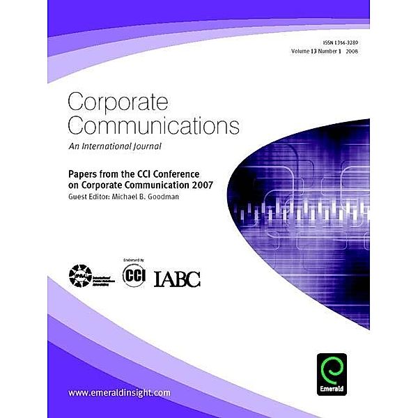 Papers from the CCI Conference on Corporate Communication 2007
