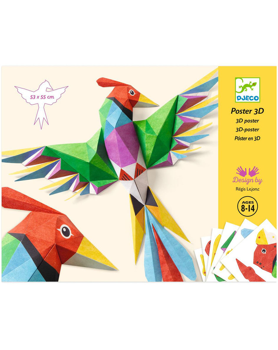 Papier-Bastelset 3D-POSTER – AMAZONIE in bunt kaufen