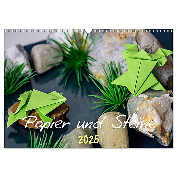 Papier und Steine (Wandkalender 2025 DIN A3 quer), CALVENDO Monatskalender, Calvendo, schwarzhippie