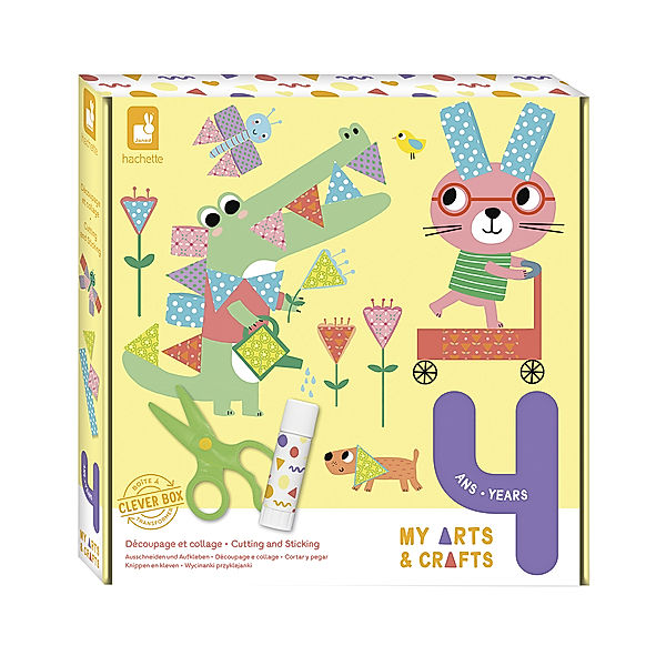 Janod Papierbastel-Set MY ARTS&CRAFTS mit Schere