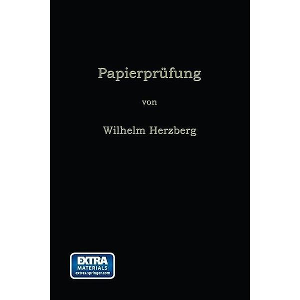 Papierprüfung, Wilhelm Herzberg