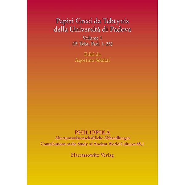 Papiri Greci da Tebtynis della Università di Padova, Agostino Soldati