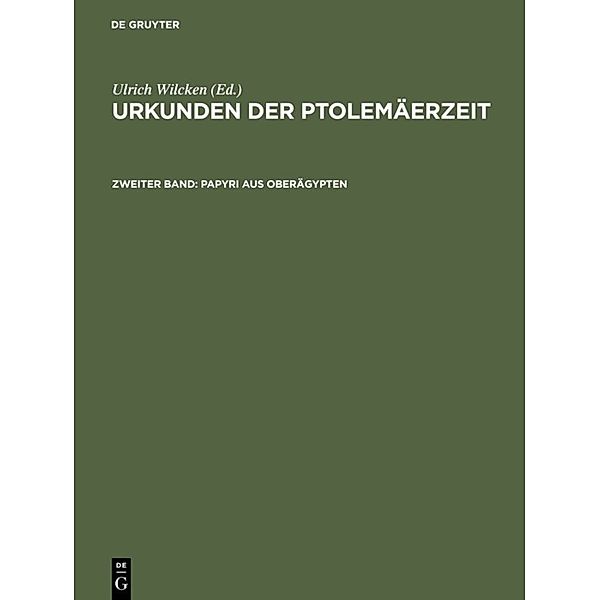 Papyri aus Oberägypten, Papyri aus Oberägypten