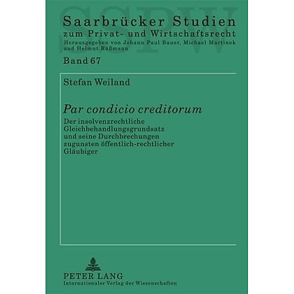 Par condicio creditorum, Stefan Weiland