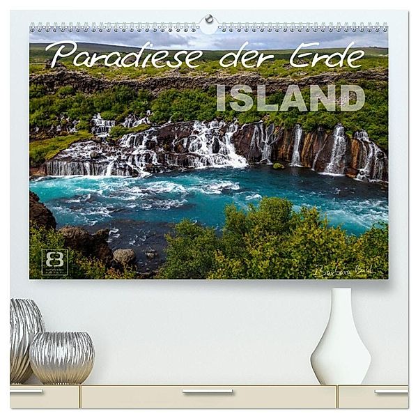 Paradiese der Erde - ISLAND (hochwertiger Premium Wandkalender 2024 DIN A2 quer), Kunstdruck in Hochglanz, Barbara Busch