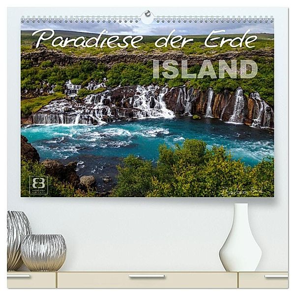 Paradiese der Erde - ISLAND (hochwertiger Premium Wandkalender 2025 DIN A2 quer), Kunstdruck in Hochglanz, Calvendo, Barbara Busch