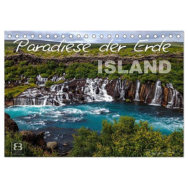 Paradiese der Erde - ISLAND (Tischkalender 2024 DIN A5 quer), CALVENDO Monatskalender, Barbara Busch