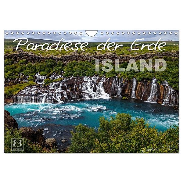 Paradiese der Erde - ISLAND (Wandkalender 2024 DIN A4 quer), CALVENDO Monatskalender, Barbara Busch