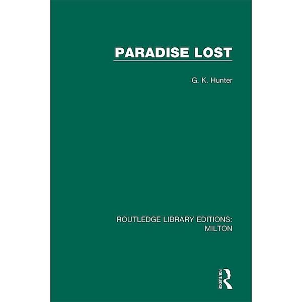 Paradise Lost, G. K. Hunter