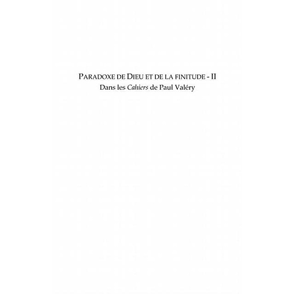 Paradoxe de dieu et de la finitude (volu / Hors-collection, Edmundo Morim De Carvalho