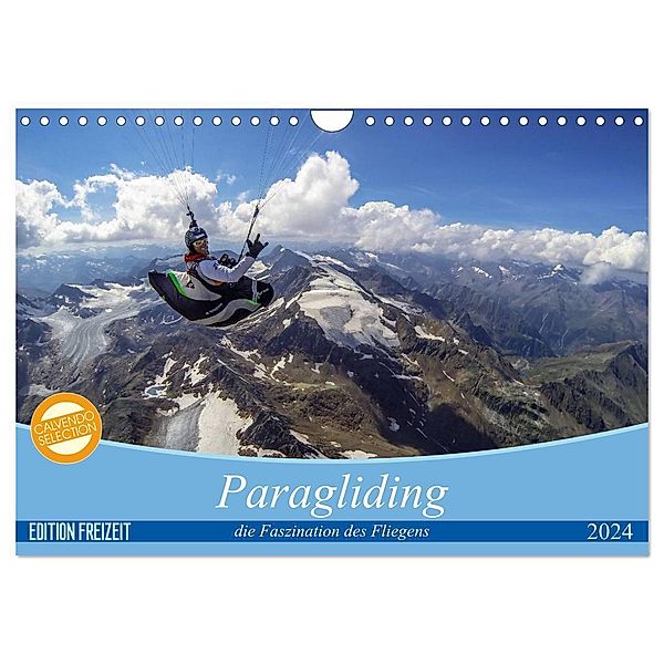 Paragliding - die Faszination des Fliegens (Wandkalender 2024 DIN A4 quer), CALVENDO Monatskalender, Andy Frötscher - moments in air